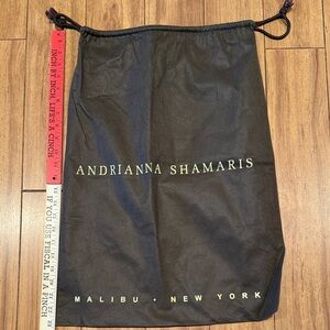 Andrianna Shamaris Brown Drawstring Dust Bag
